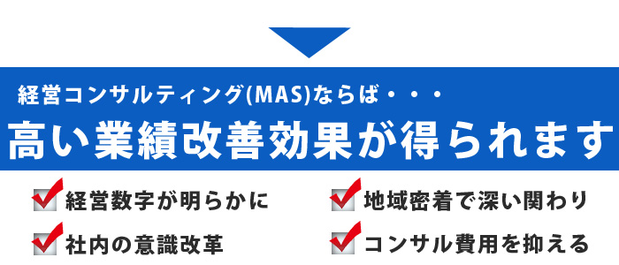 経営コンサルティングで高い業績改善